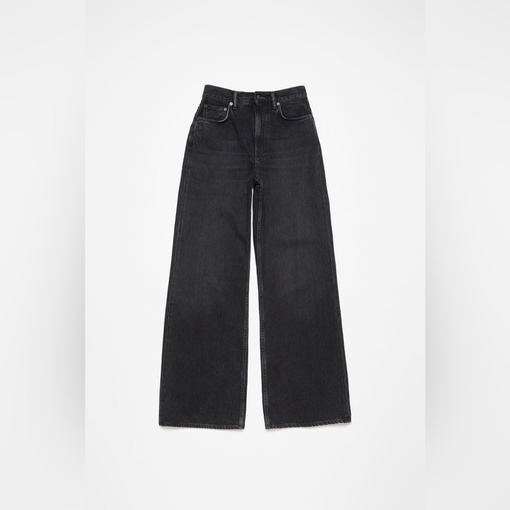 Acne Studios Blå Konst Baggy Jeans in a vintage black wash